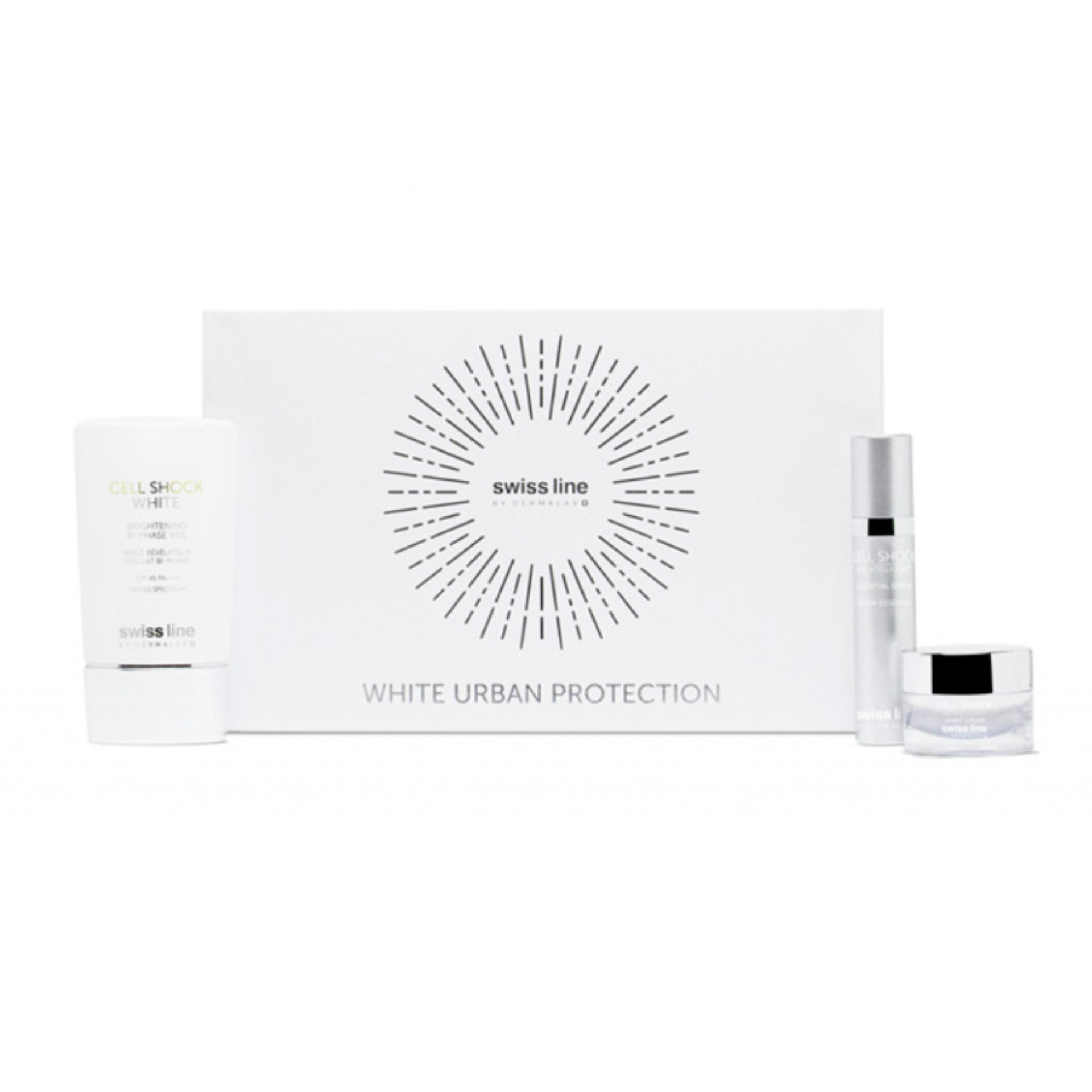 Swissline White Urban Protection Kit - Bộ dưỡng trắng, bảo vệ da toàn diện