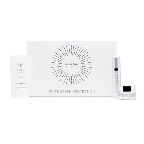 Swissline White Urban Protection Kit - Bộ dưỡng trắng, bảo vệ da toàn diện