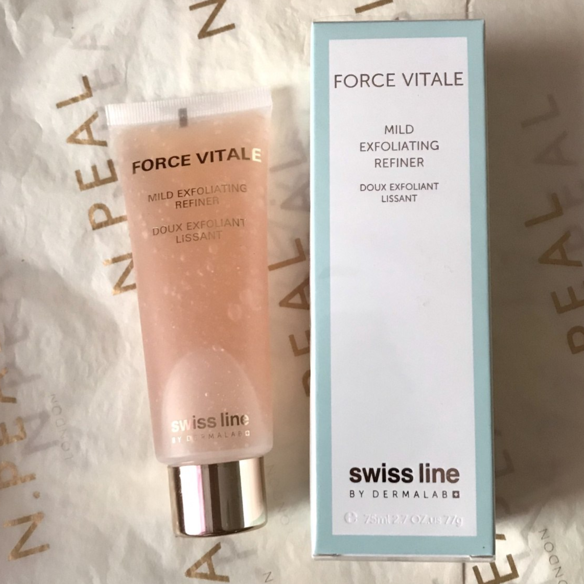 Swissline Force Vitale Mild Exfoliating Refiner - Gel rửa mặt dạng hạt tẩy tế bào chết