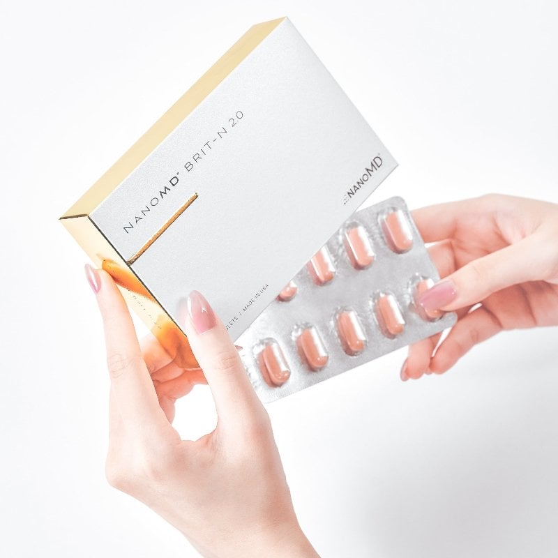 Viên uống Nano MD hỗ trợ sáng da, tăng sinh collagen Nano MD Brit-N 2.0TM 30 viên