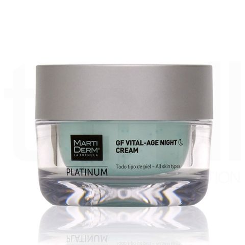 MartiDerm Platinum GF Vital Age Night Cream - Kem Dưỡng Phức Hợp Retinyl Palmitate Phục Hồi Hỗ Trợ Trị Mụn & Trẻ Hóa 50ml