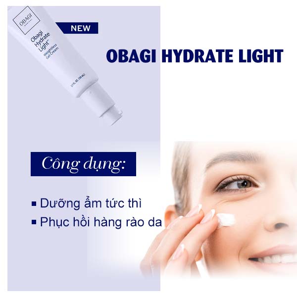 Obagi Hydrate Light Weightless Gel Cream 48g - Kem dưỡng ẩm dạng gel