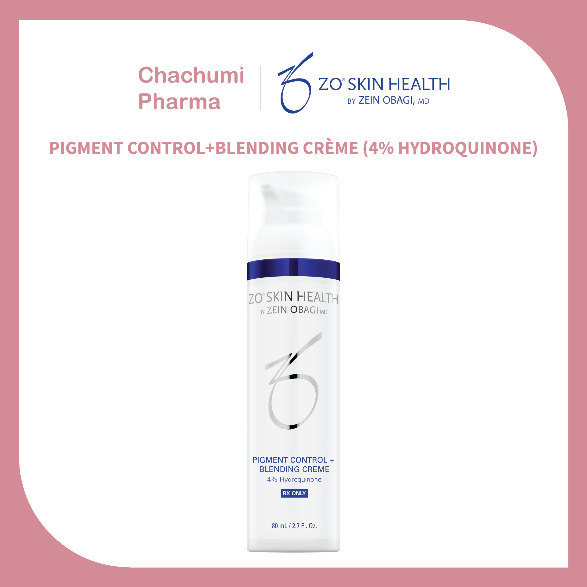 ZO SKIN HEALTH PIGMENT CONTROL+BLENDING CRÈME (4% HYDROQUINONE) - Kem trị nám