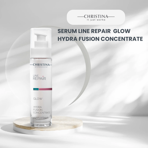 Serum Christina Line Repair Glow Hydra Fusion Concentrate Tinh chất cô đặc nuôi dưỡng, căng bóng da 30ml