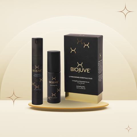BIOJUVE Living Biome Essentials Duo – Bộ đôi điều chỉnh hệ vi sinh & tăng cường lợi khuẩn trên da