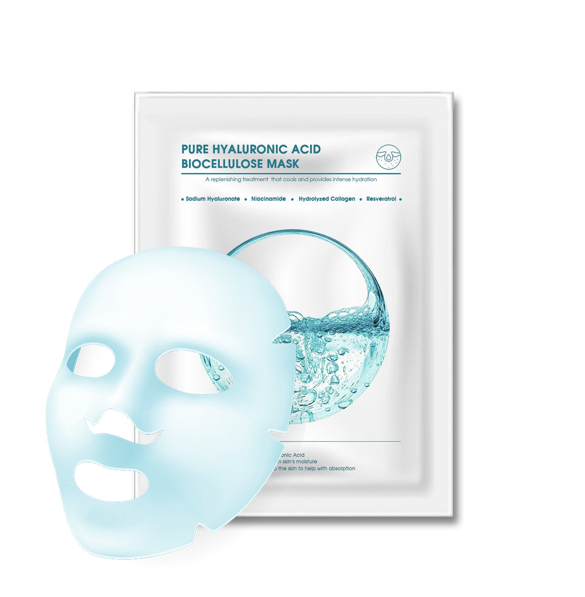 Biocellulose Mask Pure Hyaluronic Acid - Mặt nạ giấy phục hồi da cấp ẩm 20gr