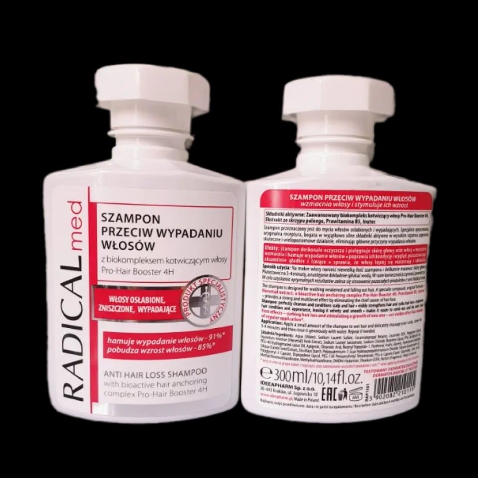 Radical Med - Dầu gội cho tóc yếu, tóc rụng, gàu, da đầu nhờn