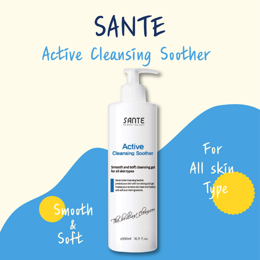 Sante Active Cleansing Soother B5 - Sữa Rửa Mặt Dịu Nhẹ Phục Hồi Dưỡng Ẩm Và Làm Dịu Da Tức Thì