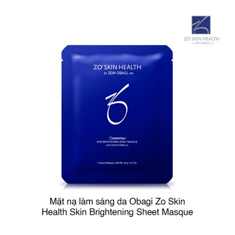 ZO SKIN HEALTH SKIN BRIGHTENING SHEET MASQUE - Mặt nạ dưỡng sáng da