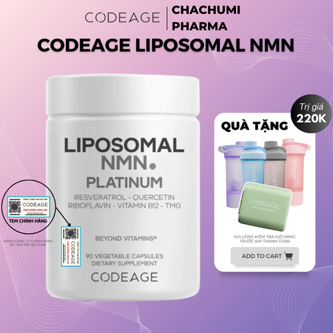 Viên uống Codeage Liposomal NMN hỗ trợ cải thiện sức khỏe hộp 90v NMN TPBS