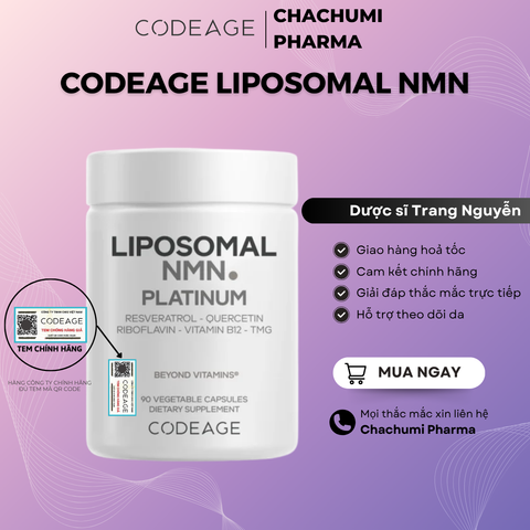 Viên uống Codeage Liposomal NMN hỗ trợ cải thiện sức khỏe hộp 90v NMN TPBS