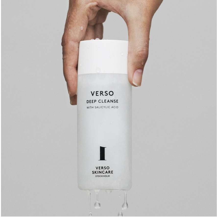 Verso Deep Cleanse – Gel Rửa Mặt BHA Làm Sạch Sâu, Giảm Mụn, Cân Bằng Dầu Nhờn Cho Da Dầu Mụn 150ml