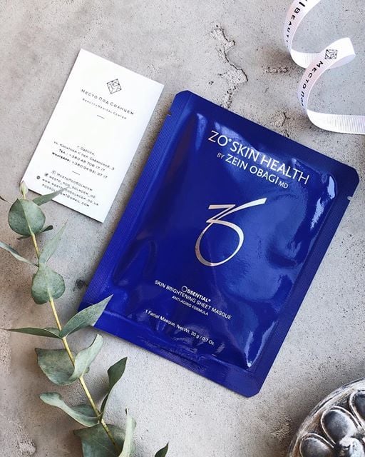 ZO SKIN HEALTH SKIN BRIGHTENING SHEET MASQUE - Mặt nạ dưỡng sáng da