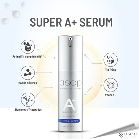 Asap Super A+ Serum – Tinh Chất Vitamin A Đậm Đặc 30ml