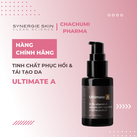 Synergie Skin Ultimate A Serum Retinol 0.1% dịu nhẹ, phục hồi da 30ml