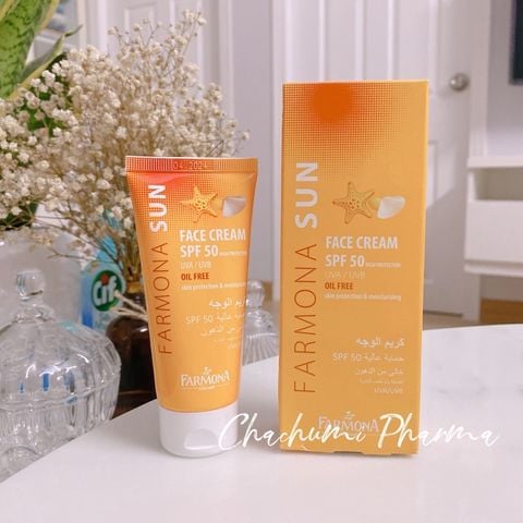 Farmona Sun Face Cream SPF50 Oil Free - Kem Chống Nắng Cho Dầu Mụn 50ml