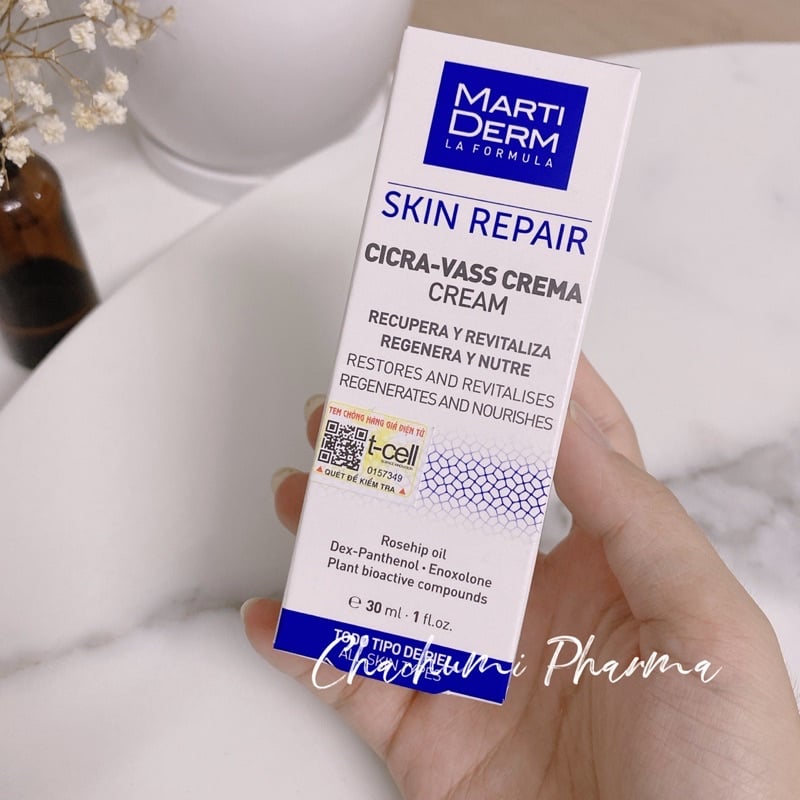 MartiDerm Skin Repair Cicra Vass Cream - Kem Dưỡng Phục Hồi Da Nhạy Cảm 30ml
