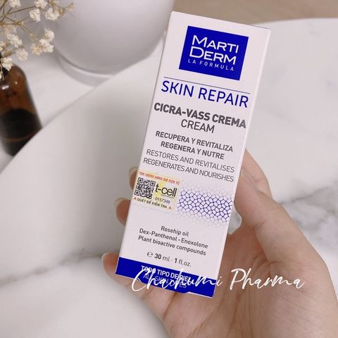 MartiDerm Skin Repair Cicra Vass Cream - Kem Dưỡng Phục Hồi Da Nhạy Cảm 30ml