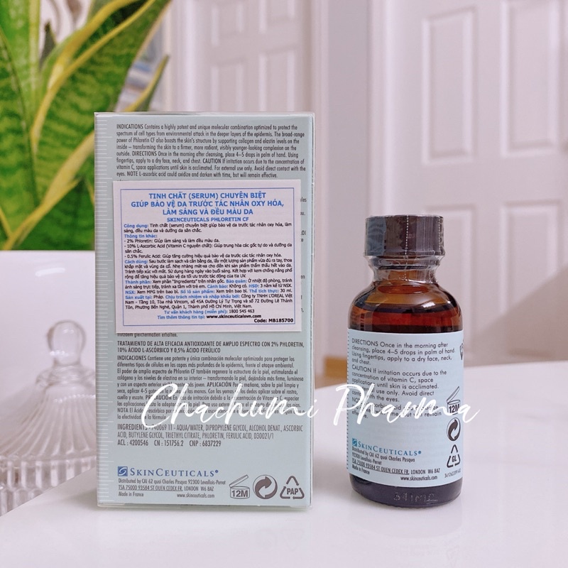 Skinceuticals Phloretin CF - Serum Giảm Thâm Mụn, Nám, Tàn Nhang 50ml (Pháp)