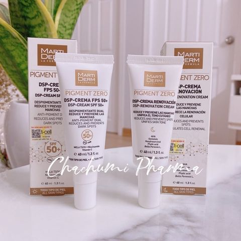 MartiDerm Pigment Zero DSP Renovation Cream - Kem Đêm Làm Sáng Da, Mờ Sắc Tố, Duy Trì Sau Hydroquinone 40ml