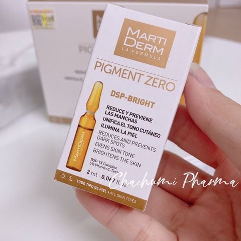 MartiDerm Pigment Zero DSP Bright - Ampoule dưỡng sáng đều màu da giảm đốm sắc tố