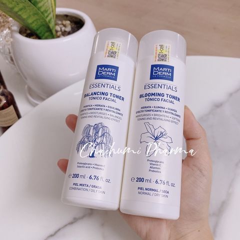 MartiDerm Essentials Blooming Toner - Nước Cân Bằng Dưỡng Ẩm Cho Da Thường Đến Khô 200ml