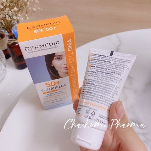 Dermedic Sunbrella SPF 50+ Sun Protection Cream Oily And Combination Skin - Kem Chống Nắng Cho Da Dầu, Da Hỗn Hợp 50ml