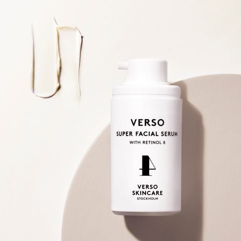 Verso Super Facial Serum – Serum Retinol 8 Trẻ Hóa Da, Giảm Nếp Nhăn, Làm Mịn & Căng Da 30ml