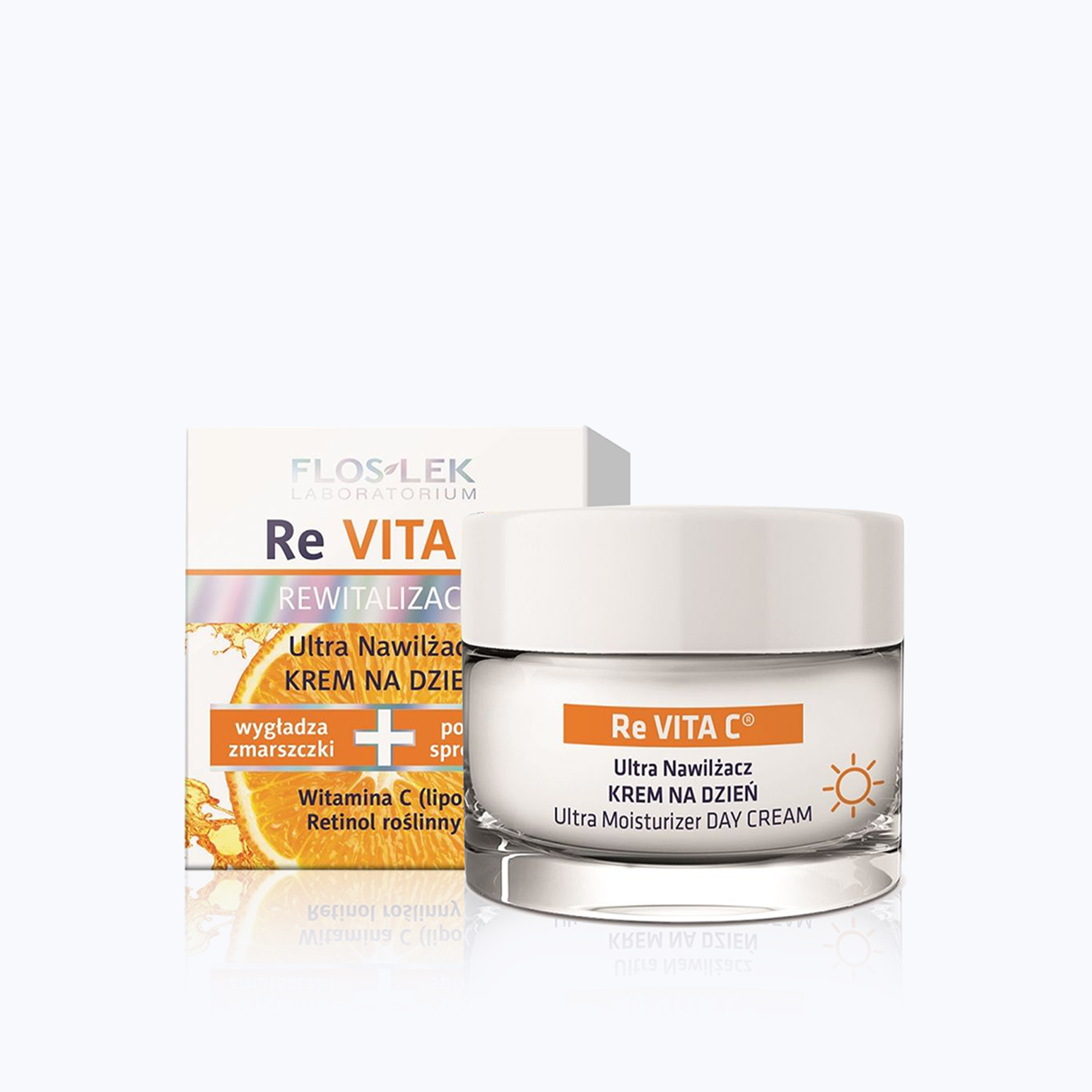 Floslek Re Vita C Day Cream - Kem dưỡng trắng da ban ngày mờ thâm nám, chống lão hoá 50ml