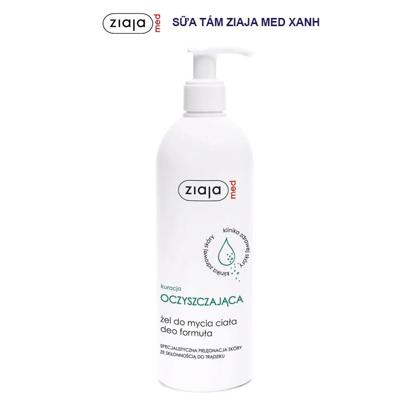 Ziaja Med - Sữa Tắm giảm mụn lưng, mụn cơ thể 400ml