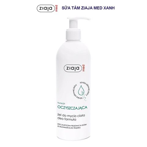 Ziaja Med - Sữa Tắm giảm mụn lưng, mụn cơ thể 400ml