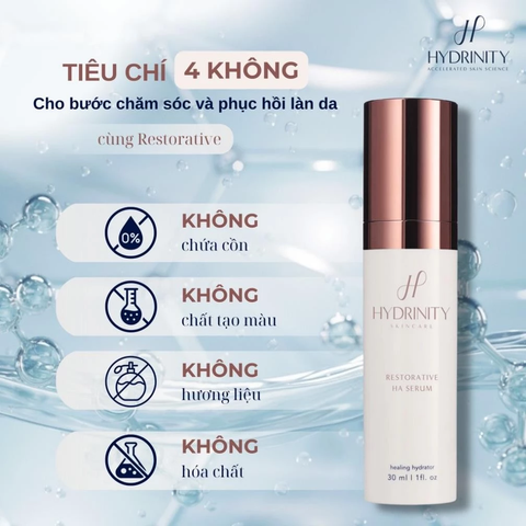 Tinh Chất Phục Hồi Da Hydrinity Restorative HA Serum Căng Bóng Và Cải Thiện Độ Đàn Hồi Da 30ml