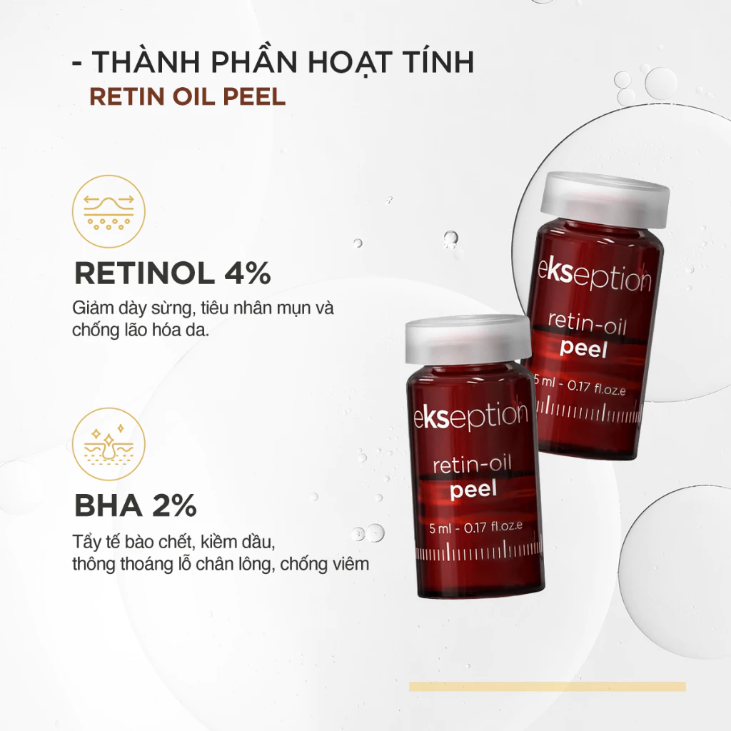Tinh Chất Retin-Oil Peel Ekseption Peel Căng Bóng, Trẻ Hóa Da Ekseption Retin-Oil Peel 5mL