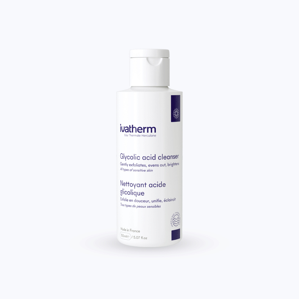 Sữa rửa mặt Ivatherm Glycolic Acid Cleanser làm sạch tế bào chết, làm sáng da