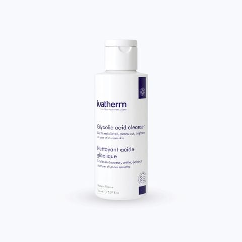 Sữa rửa mặt Ivatherm Glycolic Acid Cleanser làm sạch tế bào chết, làm sáng da