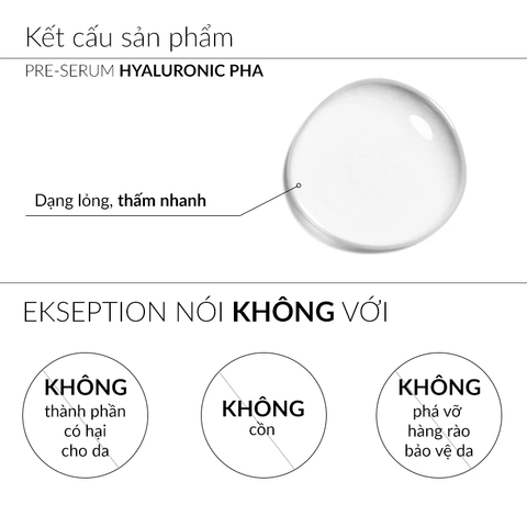 Tinh chất Ekseption Hyaluronic PHA Mixlab Serum giảm nếp nhăn và cải thiện độ đàn hồi cho da 75ml