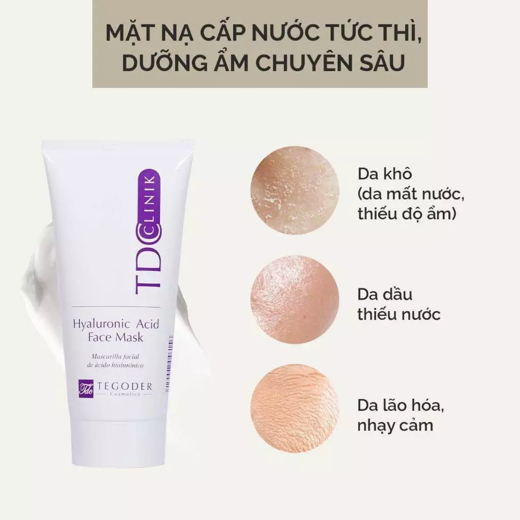 Mặt nạ HA cấp ẩm và phục hồi da Tegoder Hyaluronic Acid face mask 50ml