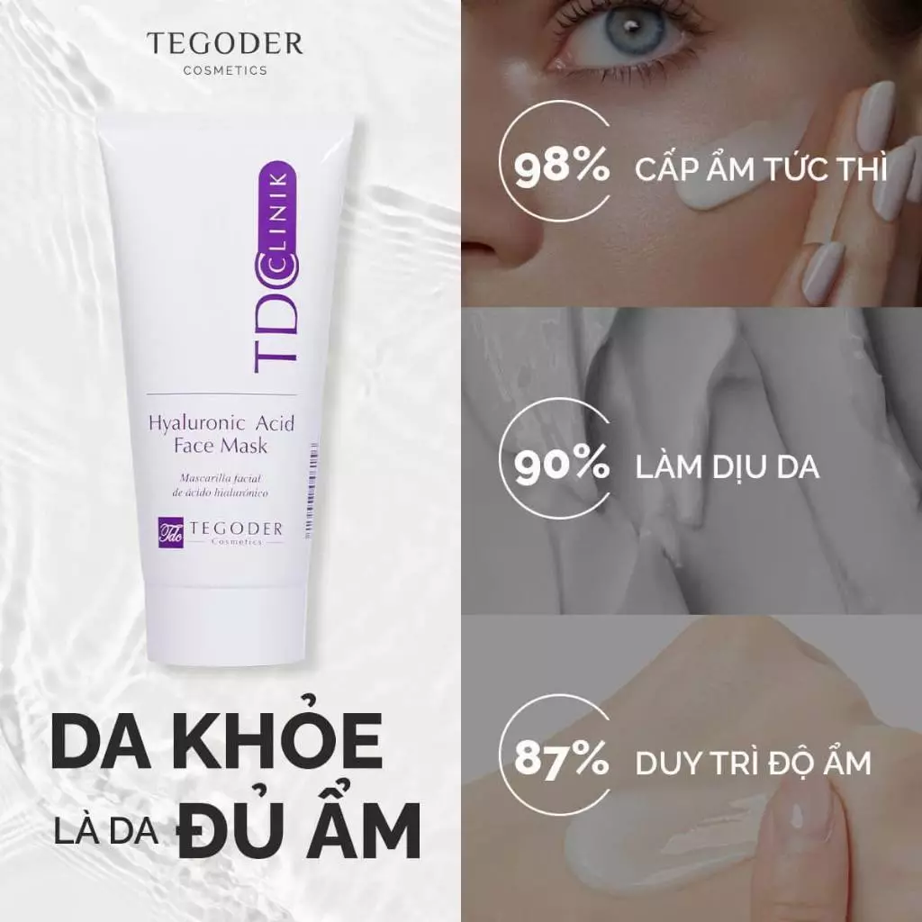 Mặt nạ HA cấp ẩm và phục hồi da Tegoder Hyaluronic Acid face mask 50ml