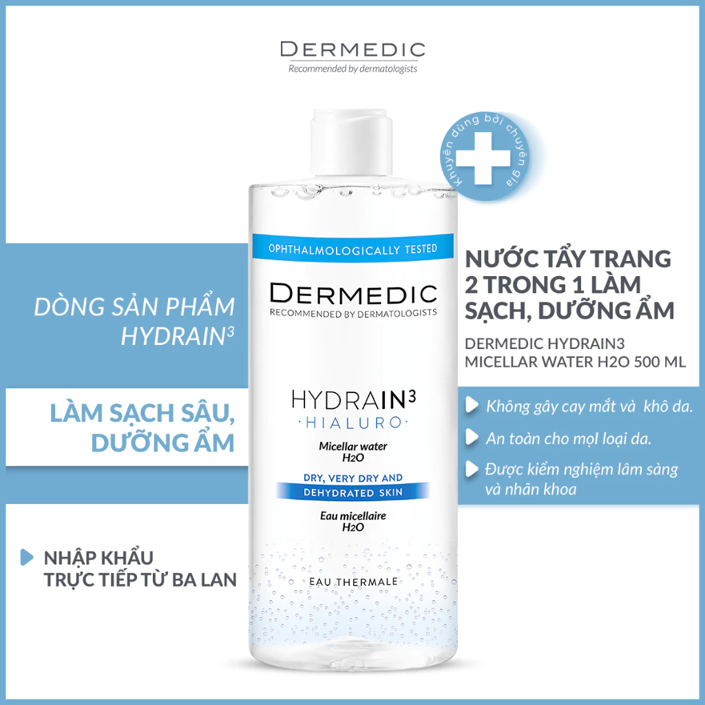 Tẩy trang Dermedic cho mọi loại da, da nhạy cảm Dermedic 500ml