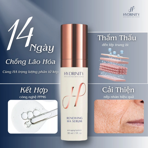 Tinh Chất Trẻ Hoá Da Toàn Diện Hydrinity Renewing HA Serum Căng Bóng Và Cải Thiện Độ Đàn Hồi Da 30ml