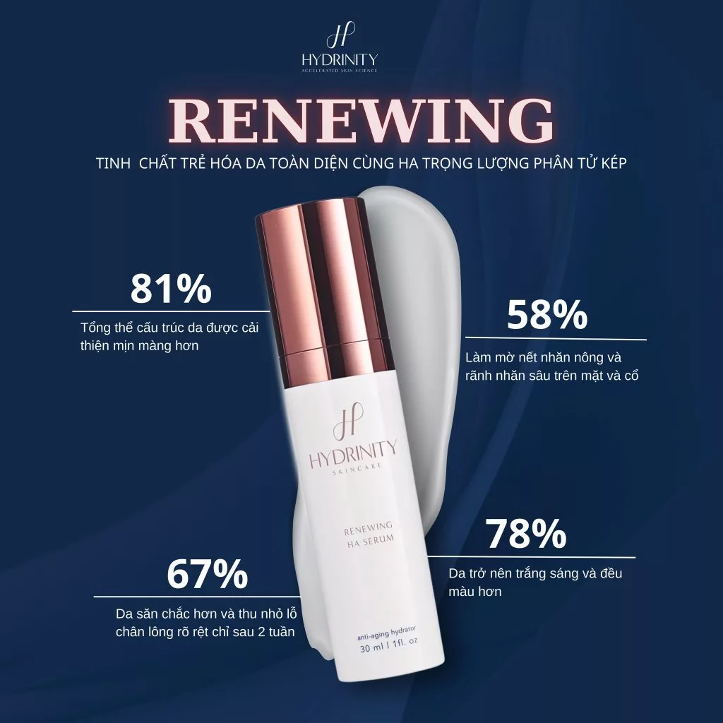 Tinh Chất Trẻ Hoá Da Toàn Diện Hydrinity Renewing HA Serum Căng Bóng Và Cải Thiện Độ Đàn Hồi Da 30ml