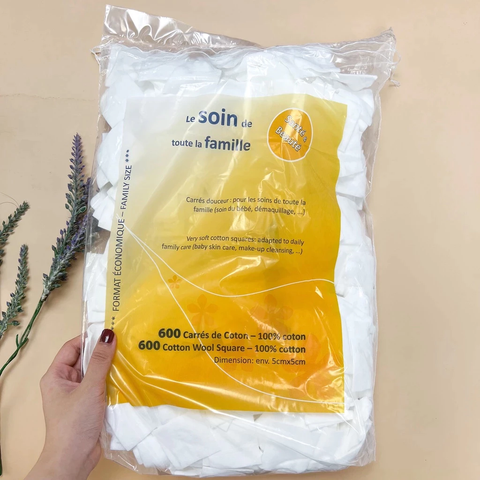 Bông Tẩy Trang Pháp Truma coton 600 miếng mềm mịn dùng cho cả gia đình