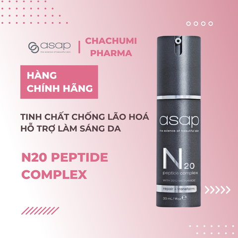 Asap N20 Peptide Complex – Tinh Chất Chống Lão Hoá Và Hỗ Trợ Làm Sáng Da 30ml