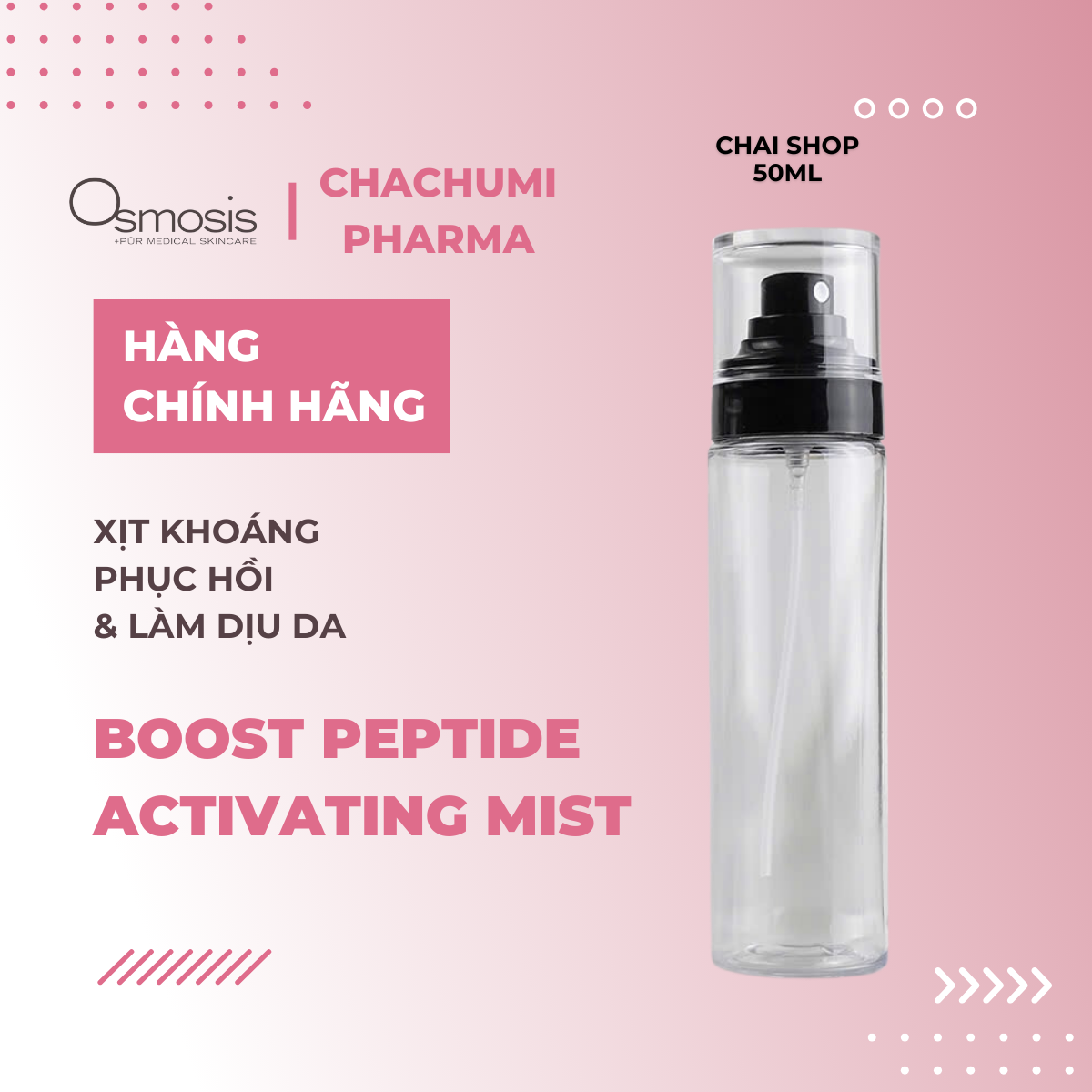 Osmosis Infuse Nutrient - Boost Peptide Activating Mist - Xịt Khoáng Nuôi Dưỡng & Phục Hồi Da 80ml