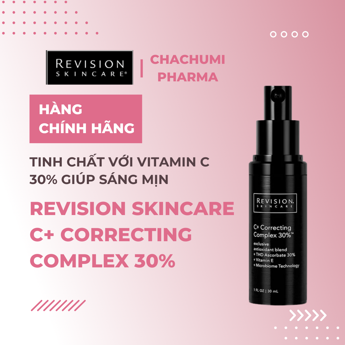 Revision Skincare C+ Correcting Complex 30% - Tinh chất Với Vitamin C 30% Giúp Sáng Mịn