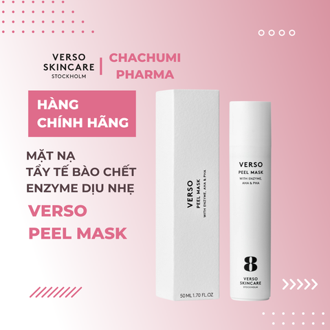 Verso Peel Mask – Mặt Nạ Tẩy Tế Bào Chết Enzyme Dịu Nhẹ, Làm Mịn Da, Giảm Xỉn Màu 50ml