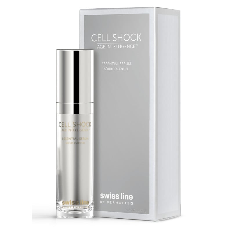 Swissline Cell Shock Age Intelligence Essential Serum - Huyết thanh cân bằng - tái lập hệ lợi khuẩn, vi sinh thiết yếu giúp nuôi dưỡng và phục hồi tế bào da