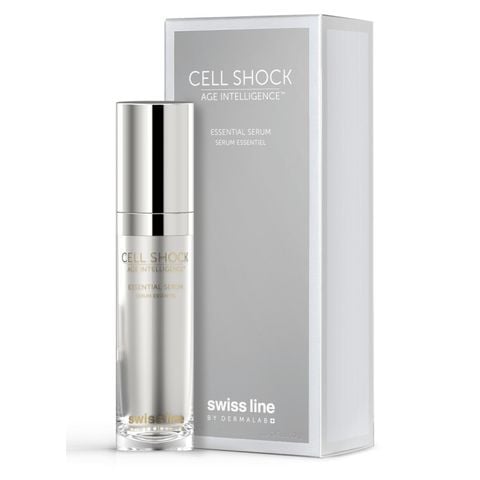 Swissline Cell Shock Age Intelligence Essential Serum - Huyết thanh cân bằng - tái lập hệ lợi khuẩn, vi sinh thiết yếu giúp nuôi dưỡng và phục hồi tế bào da