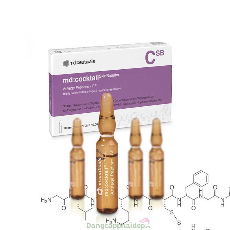 Md:ceuticals md:cocktail Skinbooster Anti-Age Peptide-GF – Tính chất tái sinh làn da, chống oxy hóa