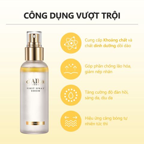 [d'Alba] Serum dạng xịt khoáng căng bóng da First Spray Serum100ml - Mist Serum